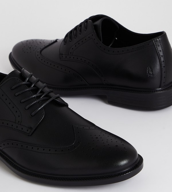Hush Puppies  Formal Shoes - Black Formal Lace-Up Shoes