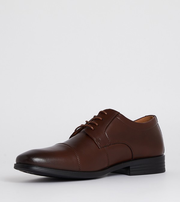 Hush Puppies  Formal Shoes - Brown Formal Lace-Up Shoes