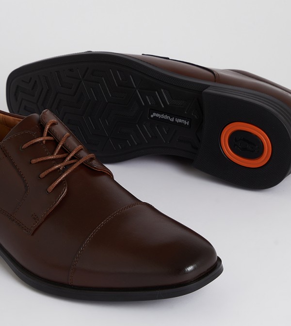 Hush Puppies  Formal Shoes - Brown Formal Lace-Up Shoes
