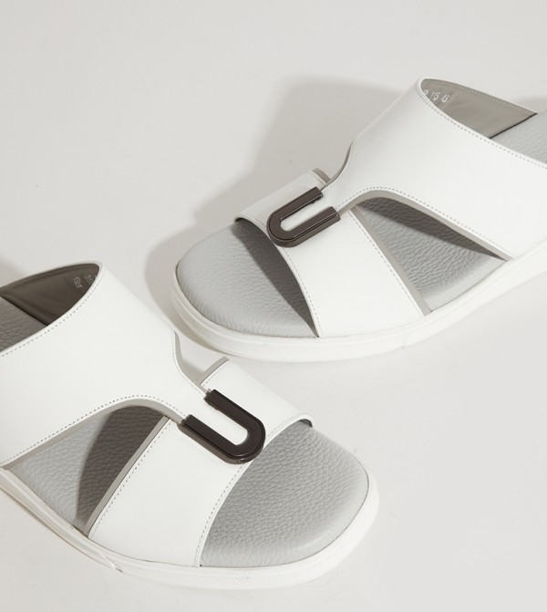 Hush Puppies  Arabic Sandals - White Arabic Sandals