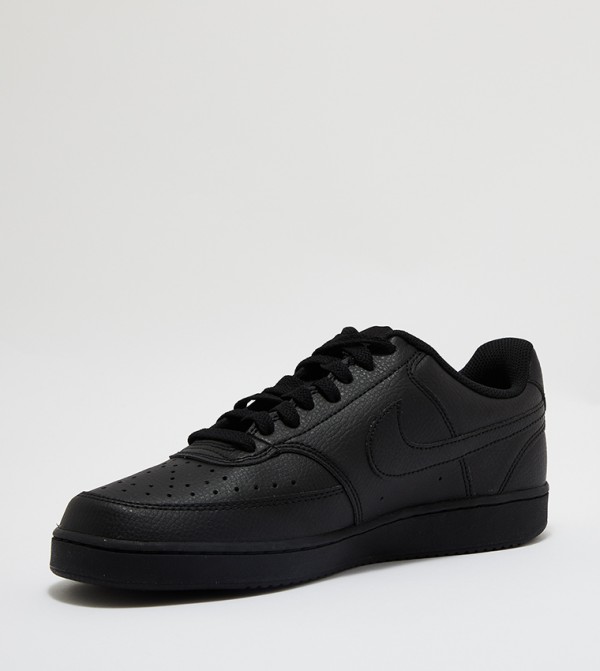 نايك الرياضة   - أسود أحذية برقبة منخفضة 