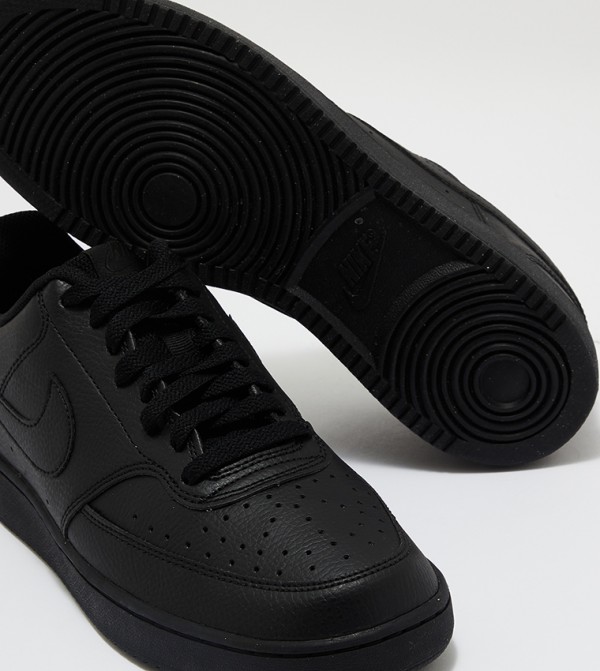 نايك الرياضة   - أسود أحذية برقبة منخفضة 