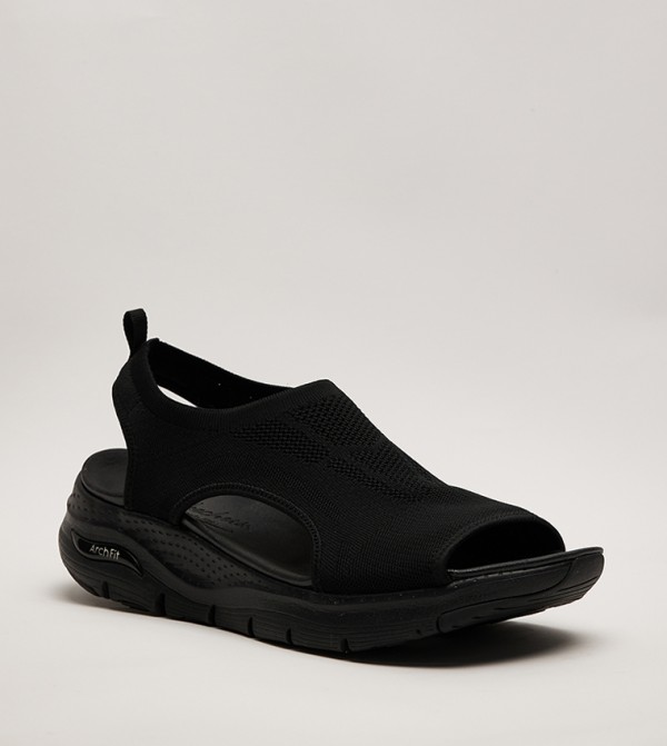 سكيتشرز سكيتشرز - أسود Flat Sandals