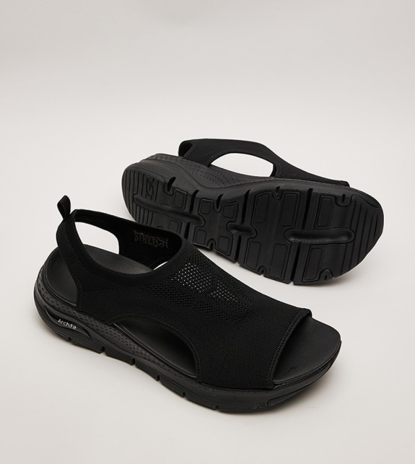 سكيتشرز سكيتشرز - أسود Flat Sandals