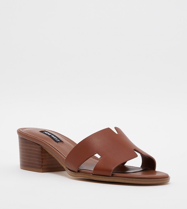 Nine West  Sandals - Brown Block Heels