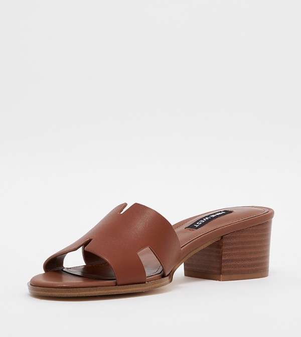 Nine West  Sandals - Brown Block Heels