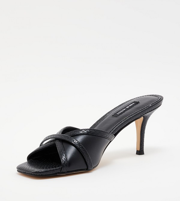 Nine West  - Black Heeled Sandals