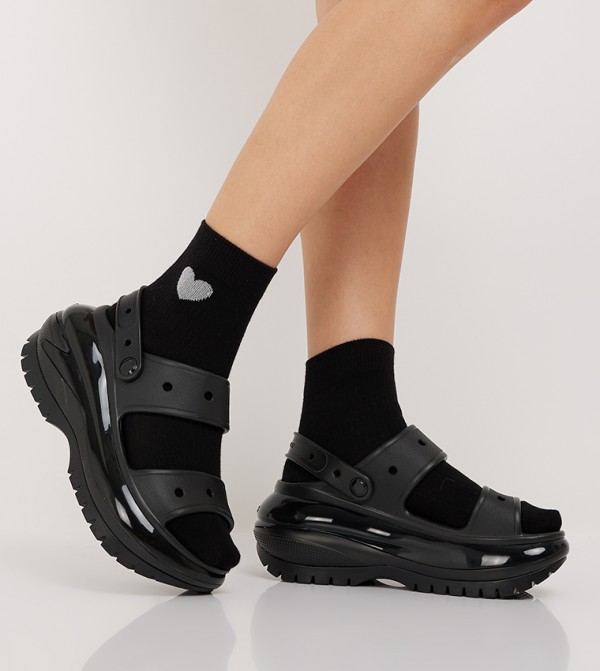 Crocs  - Black Platforms