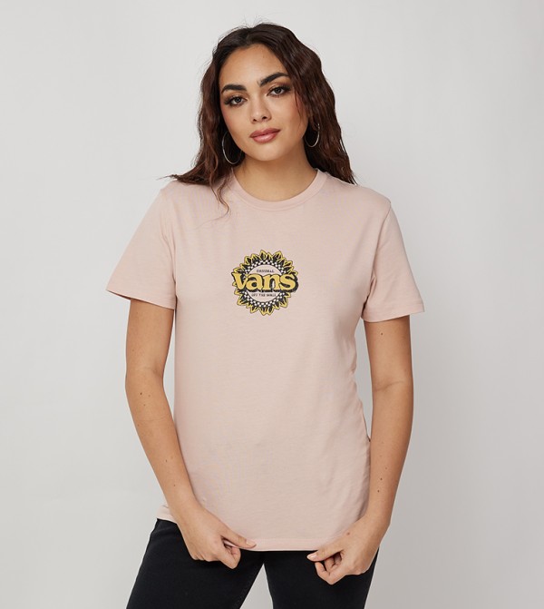 Vans  - Pink Casual T-Shirts