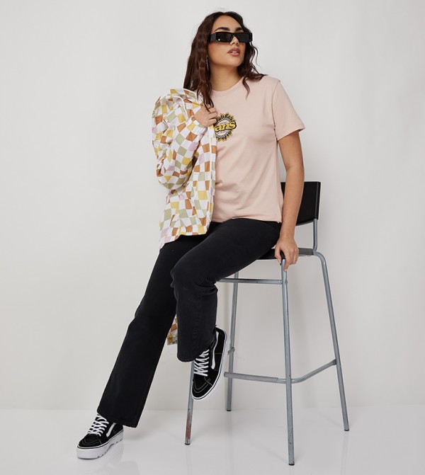 Vans  - Pink Casual T-Shirts