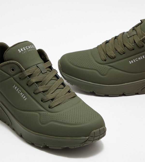 Skechers  Sneakers - Dark Green Low Top