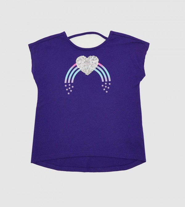 The Children's Place  Topwear - Purple T-shirts