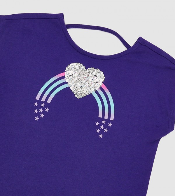 The Children's Place  Topwear - Purple T-shirts
