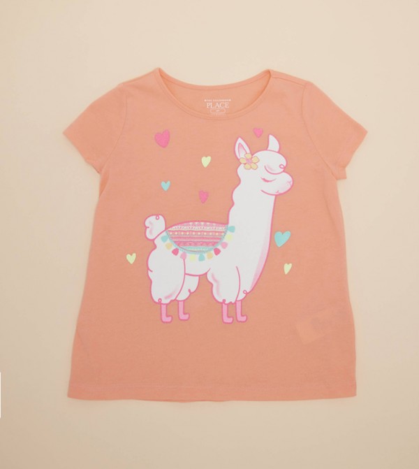The Children's Place  Topwear - Orange T-shirts