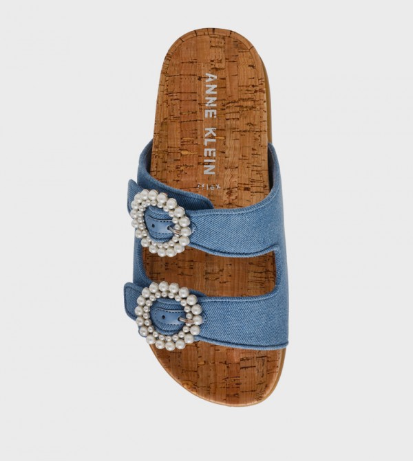Anne Klein  - Blue Flat Sandals