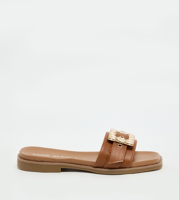 Anne Klein Anne Klein - Brown Flat Sandals
