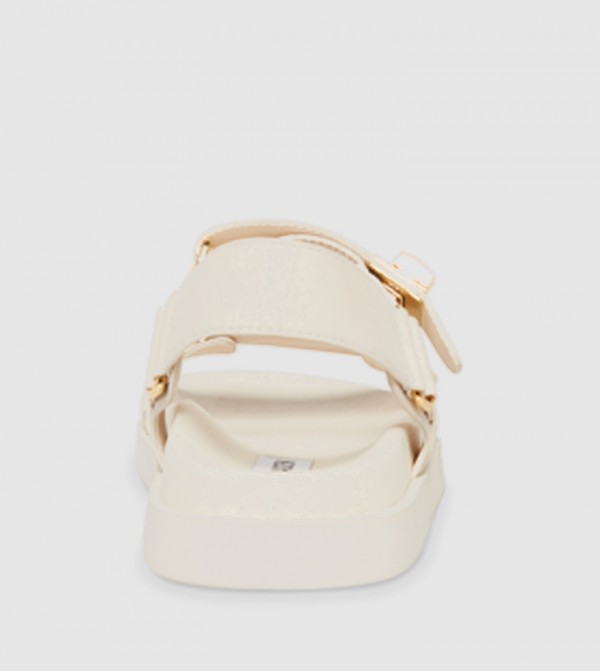 Steve Madden Steve Madden - Beige Flat Sandals