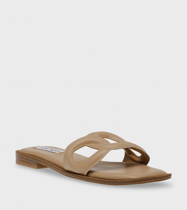 ستيف مادن  3143b97c-6ba3-4079-aa72-abc22277400c - بني  Flat Sandals
