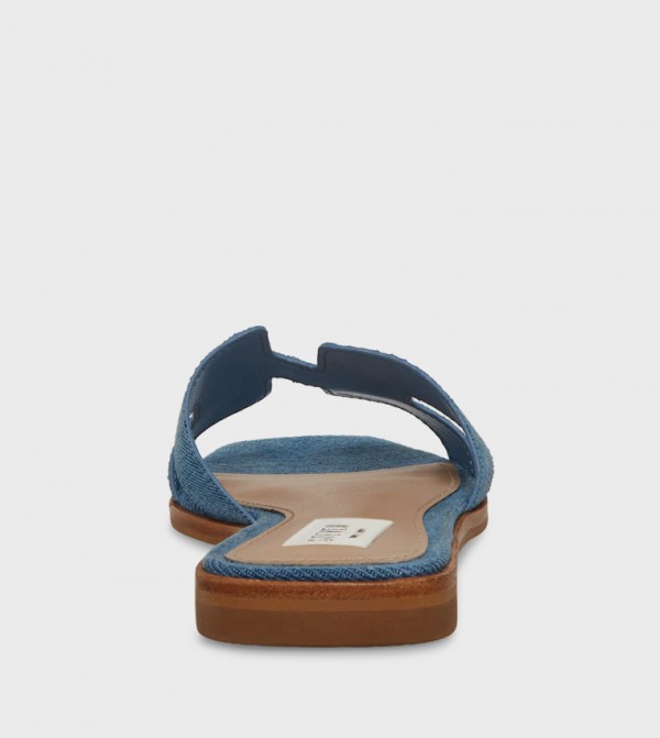 ستيف مادن  صنادل - أزرق Flat Sandals