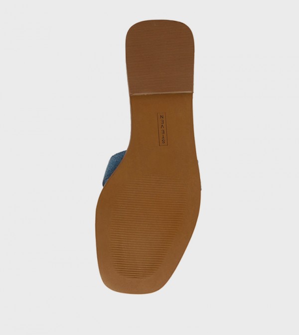 ستيف مادن  صنادل - أزرق Flat Sandals