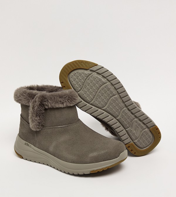 سكيتشرز  - DARK TAUPE Ankle length Boots