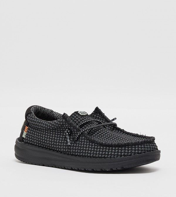 HEY DUDE  - Black Casual Slip-On's