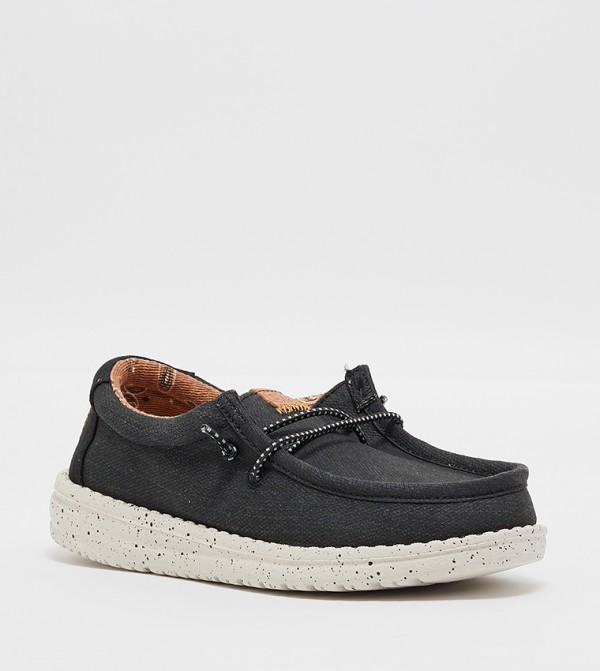 HEY DUDE  - Black Casual Slip-On's