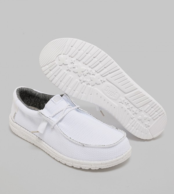 HEY DUDE  - White Casual Slip-ons