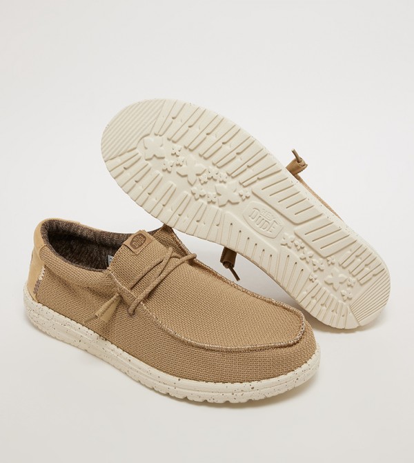 HEY DUDE  - Tan Casual Slip-ons