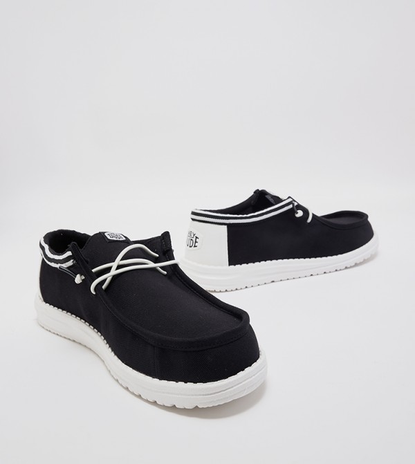 HEY DUDE  - Black Casual Slip-ons