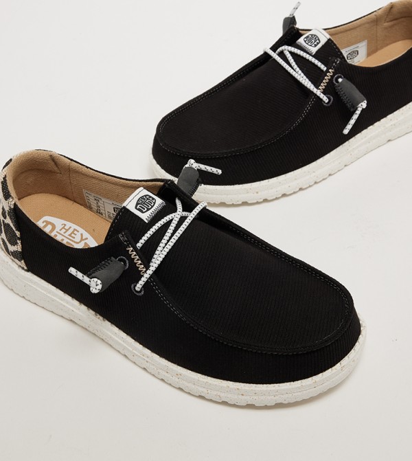 HEY DUDE  - Black Casual Slip-ons