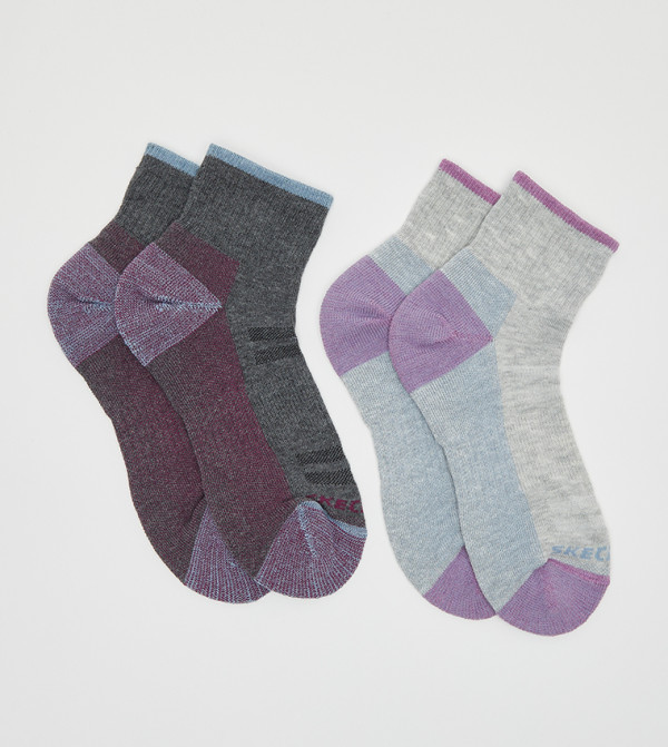 Skechers  - Grey Calf Length Socks