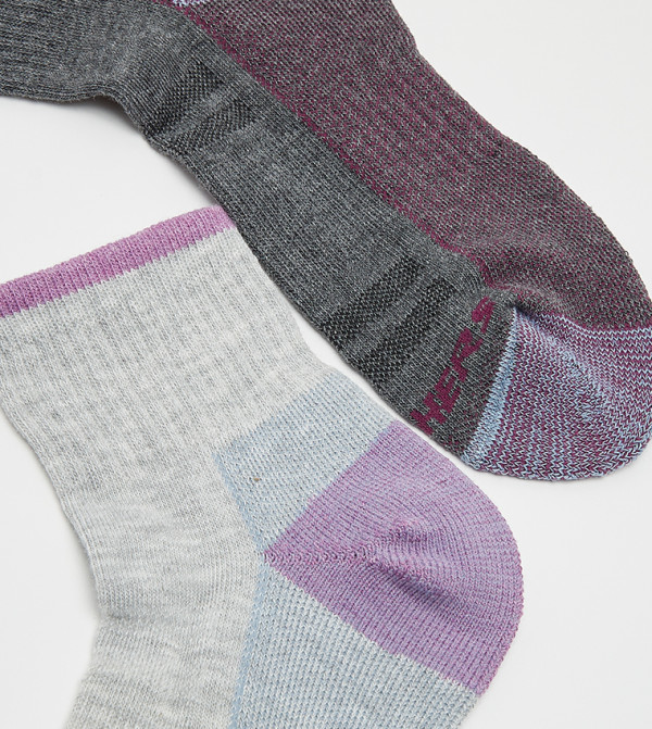 Skechers  - Grey Calf Length Socks