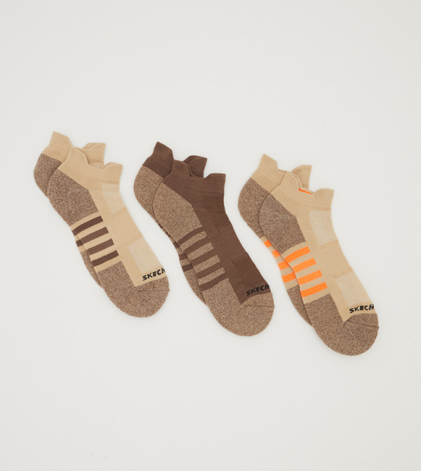 سكيتشرز  جوارب كاجوال - بيج Casual Socks