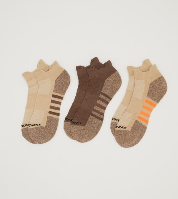 سكيتشرز  جوارب كاجوال - بيج Casual Socks