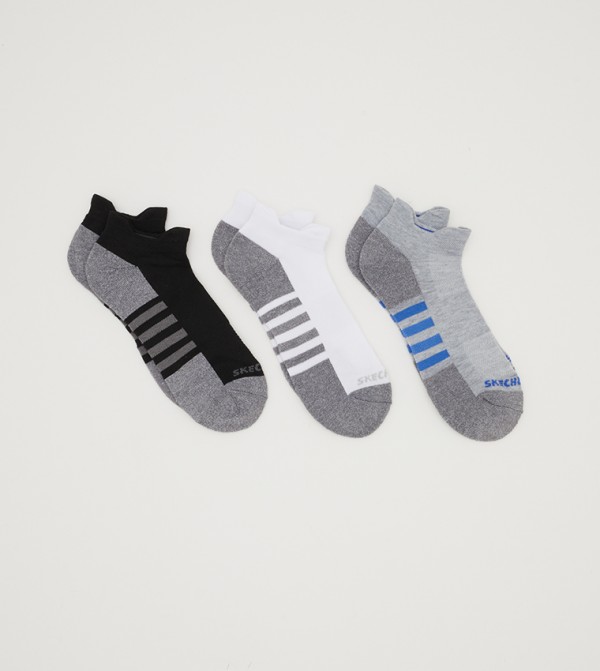 سكيتشرز  جوارب   - رمادي Casual Socks