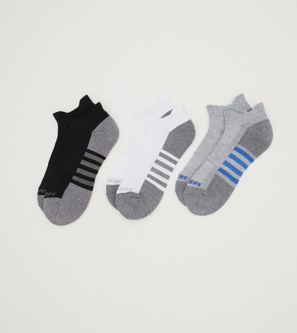 سكيتشرز  جوارب   - رمادي Casual Socks