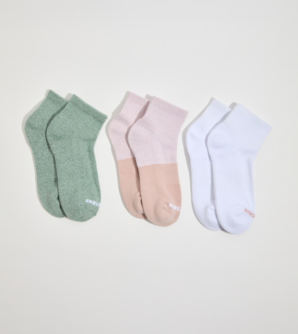 سكيتشرز  جوارب   - متعدد Ankle Length Socks