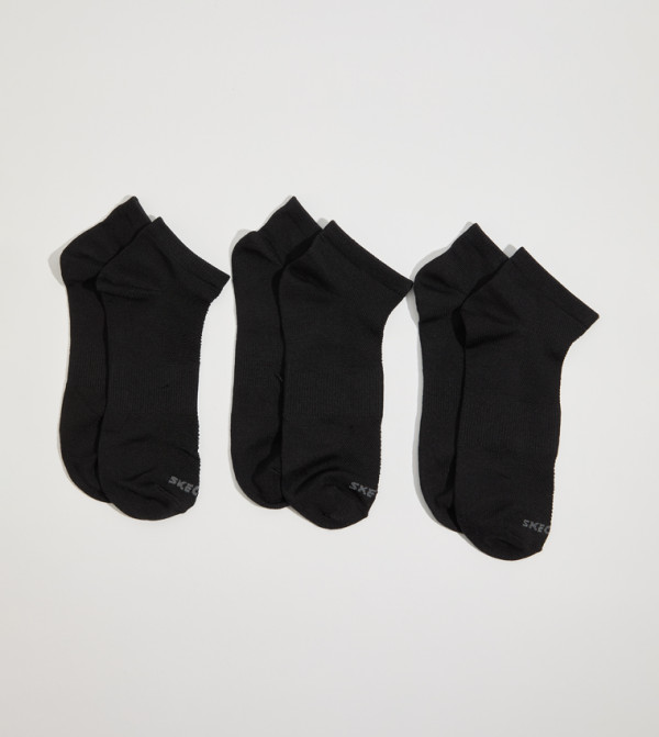 Skechers Socks - Black Ankle Length Socks