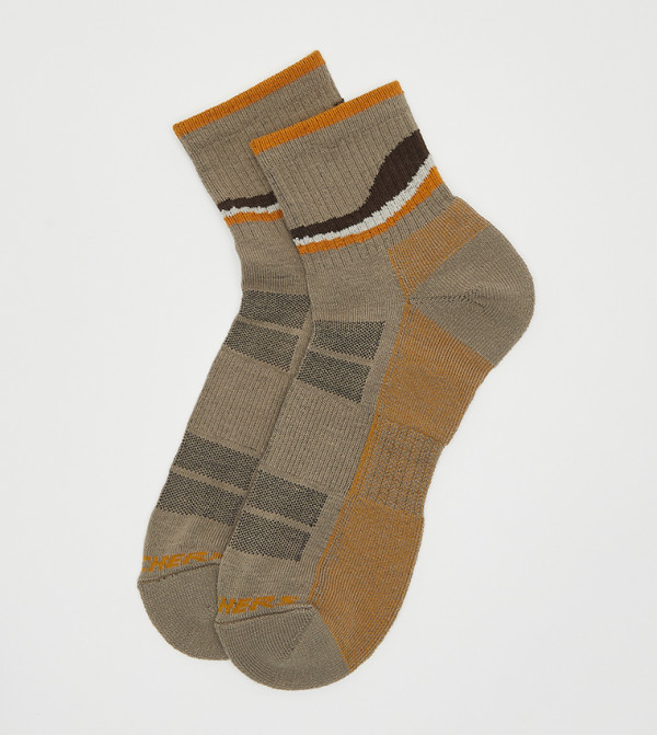 Skechers  - Brown Calf Length Socks
