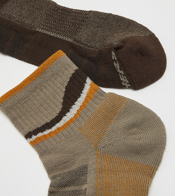 Skechers  - Brown Calf Length Socks