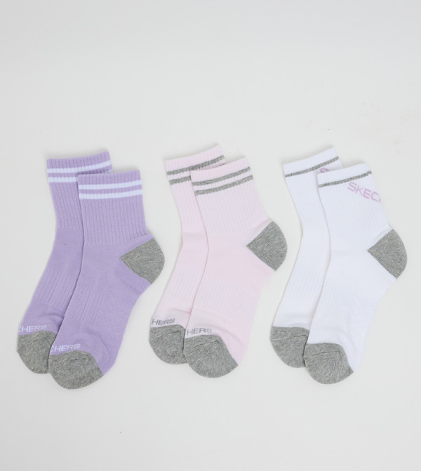 سكيتشرز  جوارب للمنتصف الساق  - متعدد Calf Length Socks