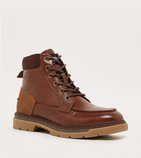 Steve Madden  Boots - Brown Lace up Boots