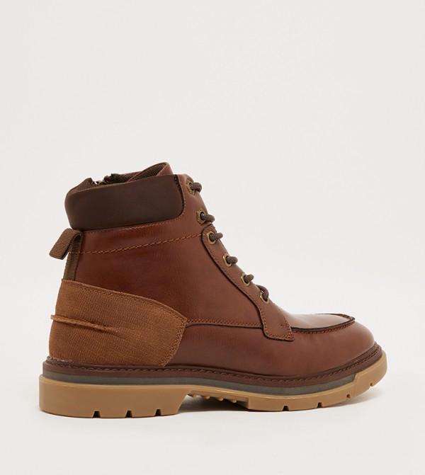Steve Madden  Boots - Brown Lace up Boots