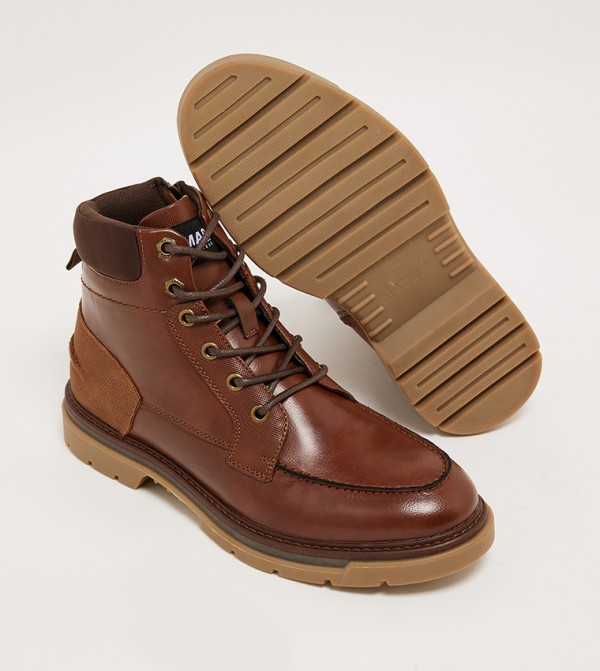 Steve Madden  Boots - Brown Lace up Boots