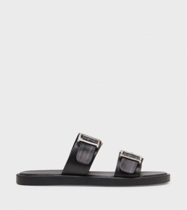 Steve Madden  Sandals - Black Casual Sandals