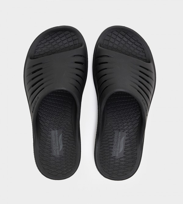 Skechers  Slides - Black Slides