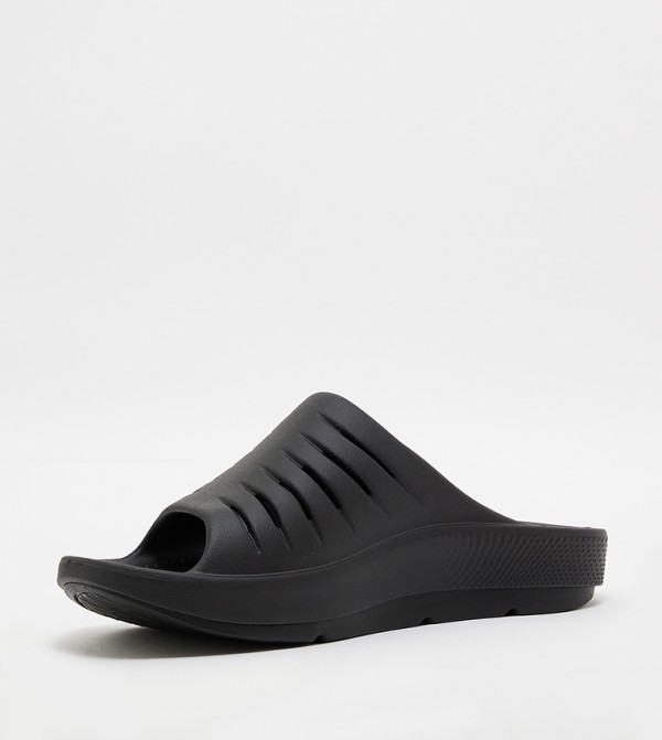Skechers  Slides - Black Slides