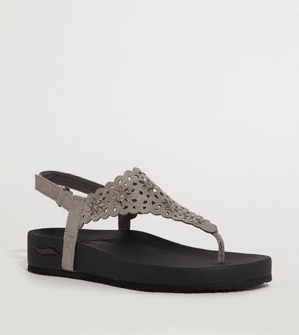 Skechers Skechers - Black Wedge Sandals