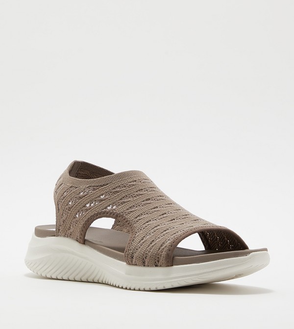 Skechers  Flat Sandals - Taupe Flat Sandals